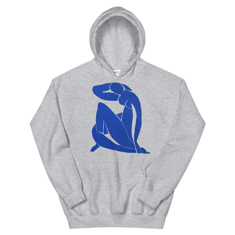 Henri Matisse Blue Nude 1952 Artwork Unisex Hoodie-2