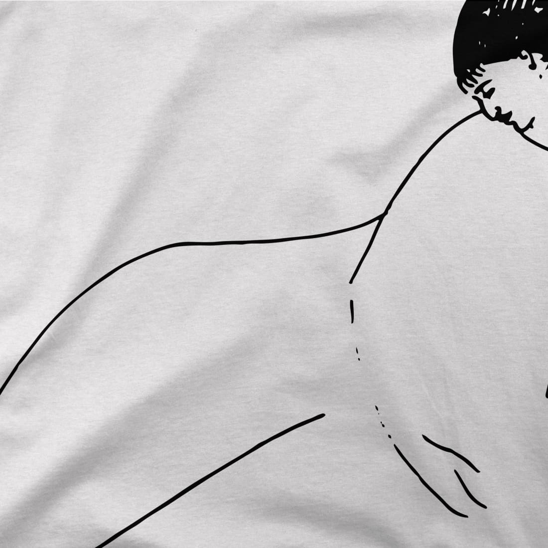 Modigliani - Anna Akhmatova Sketch Artwork T-Shirt-1