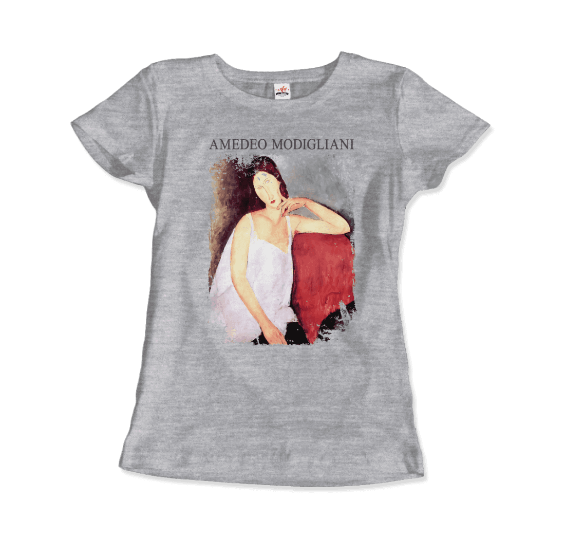 Modigliani - Portrait of Jeanne Hébuterne, 1919 Artwork T-Shirt-16