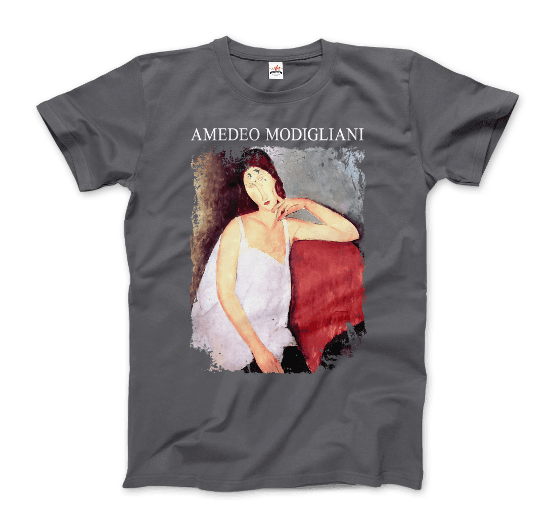 Modigliani - Portrait of Jeanne Hébuterne, 1919 Artwork T-Shirt-9