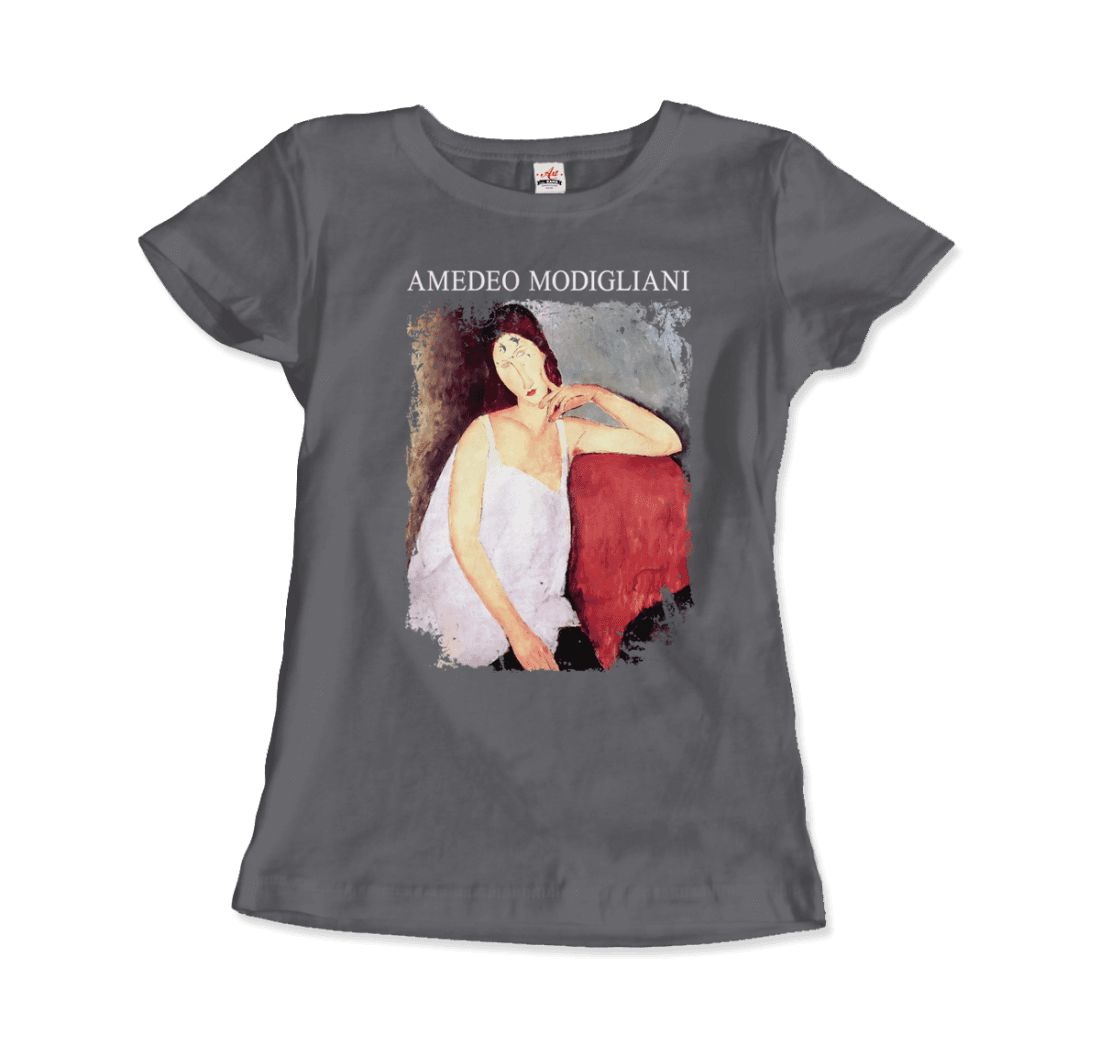 Modigliani - Portrait of Jeanne Hébuterne, 1919 Artwork T-Shirt-17