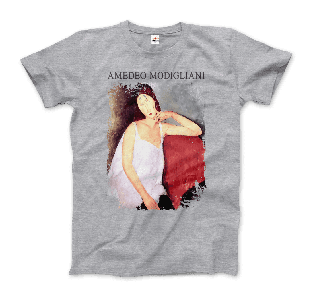 Modigliani - Portrait of Jeanne Hébuterne, 1919 Artwork T-Shirt-8