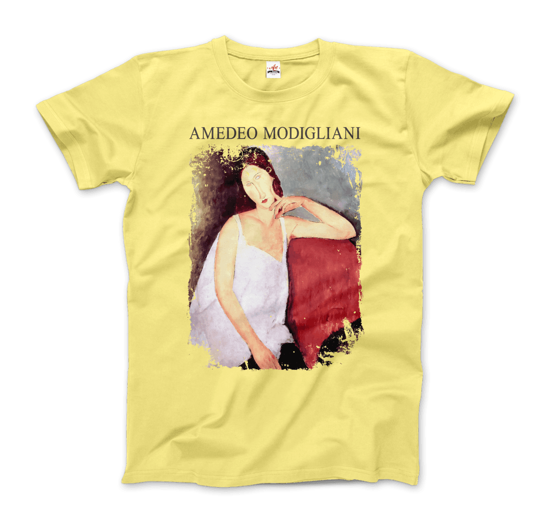 Modigliani - Portrait of Jeanne Hébuterne, 1919 Artwork T-Shirt-11