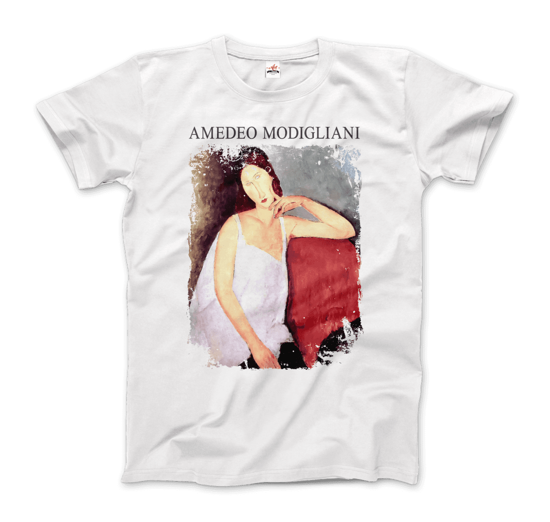 Modigliani - Portrait of Jeanne Hébuterne, 1919 Artwork T-Shirt-6