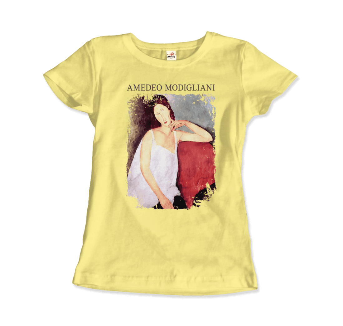 Modigliani - Portrait of Jeanne Hébuterne, 1919 Artwork T-Shirt-19