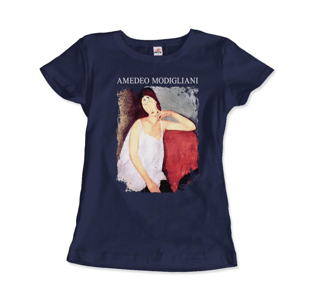 Modigliani - Portrait of Jeanne Hébuterne, 1919 Artwork T-Shirt-15