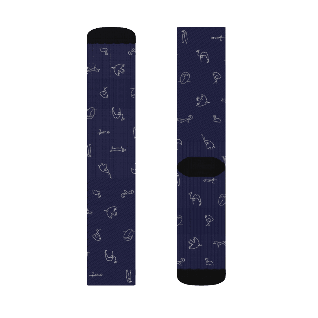 Pablo Picasso Animals Pattern Artwork Socks-3