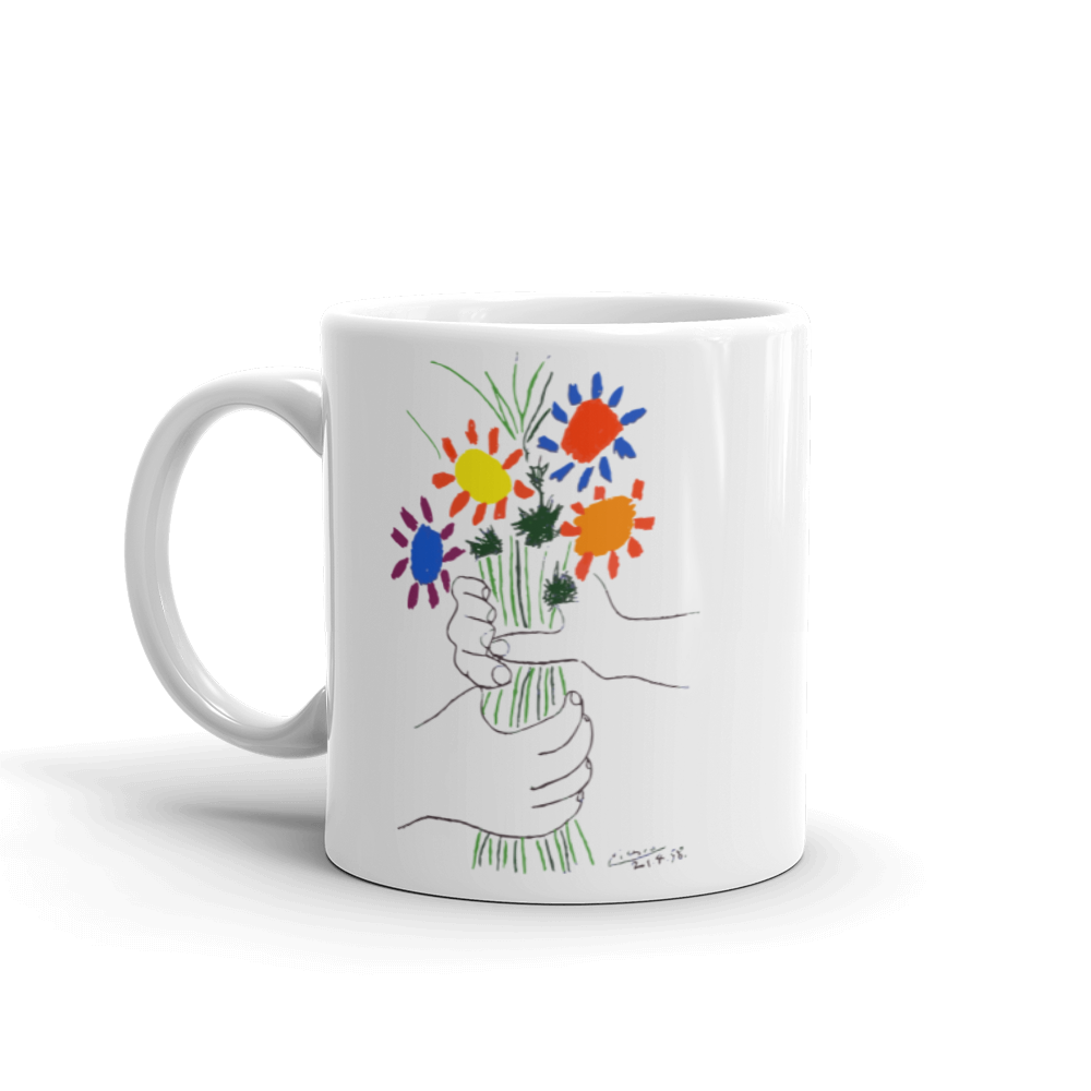 Pablo Picasso Bouquet of Peace 1958 Artwork Mug-0