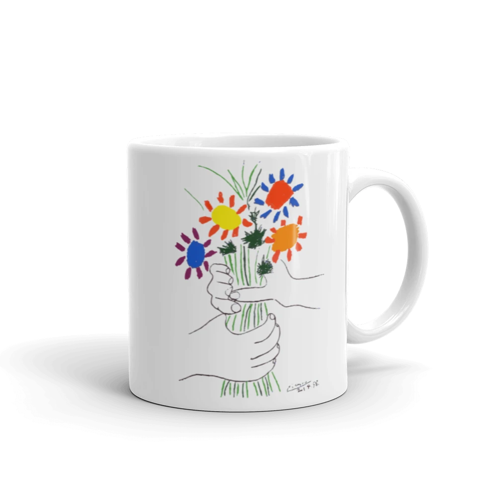 Pablo Picasso Bouquet of Peace 1958 Artwork Mug-2