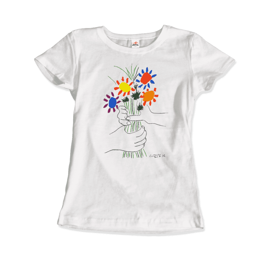 Pablo Picasso Bouquet of Peace 1958 Artwork T-Shirt-7