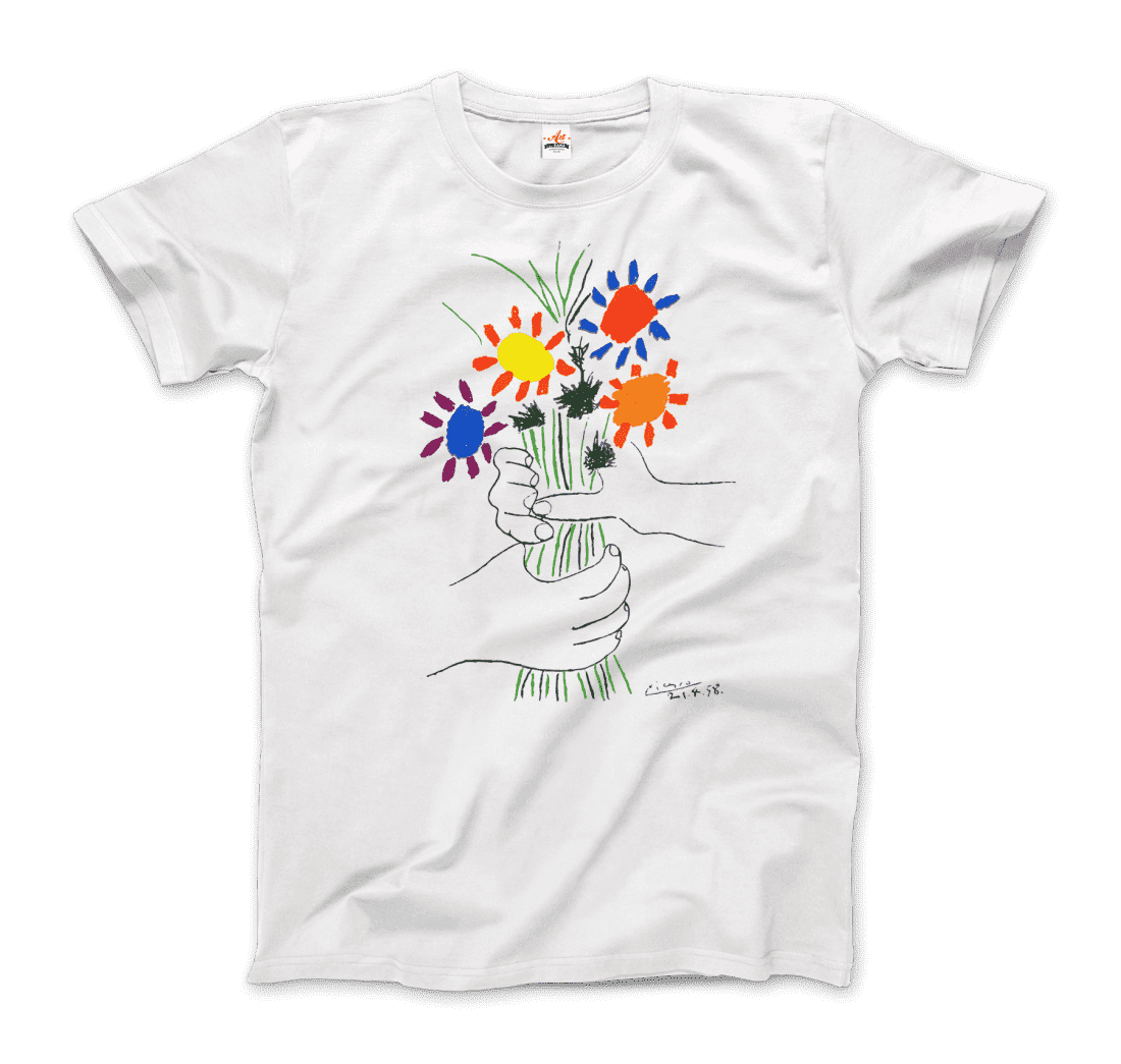 Pablo Picasso Bouquet of Peace 1958 Artwork T-Shirt-0