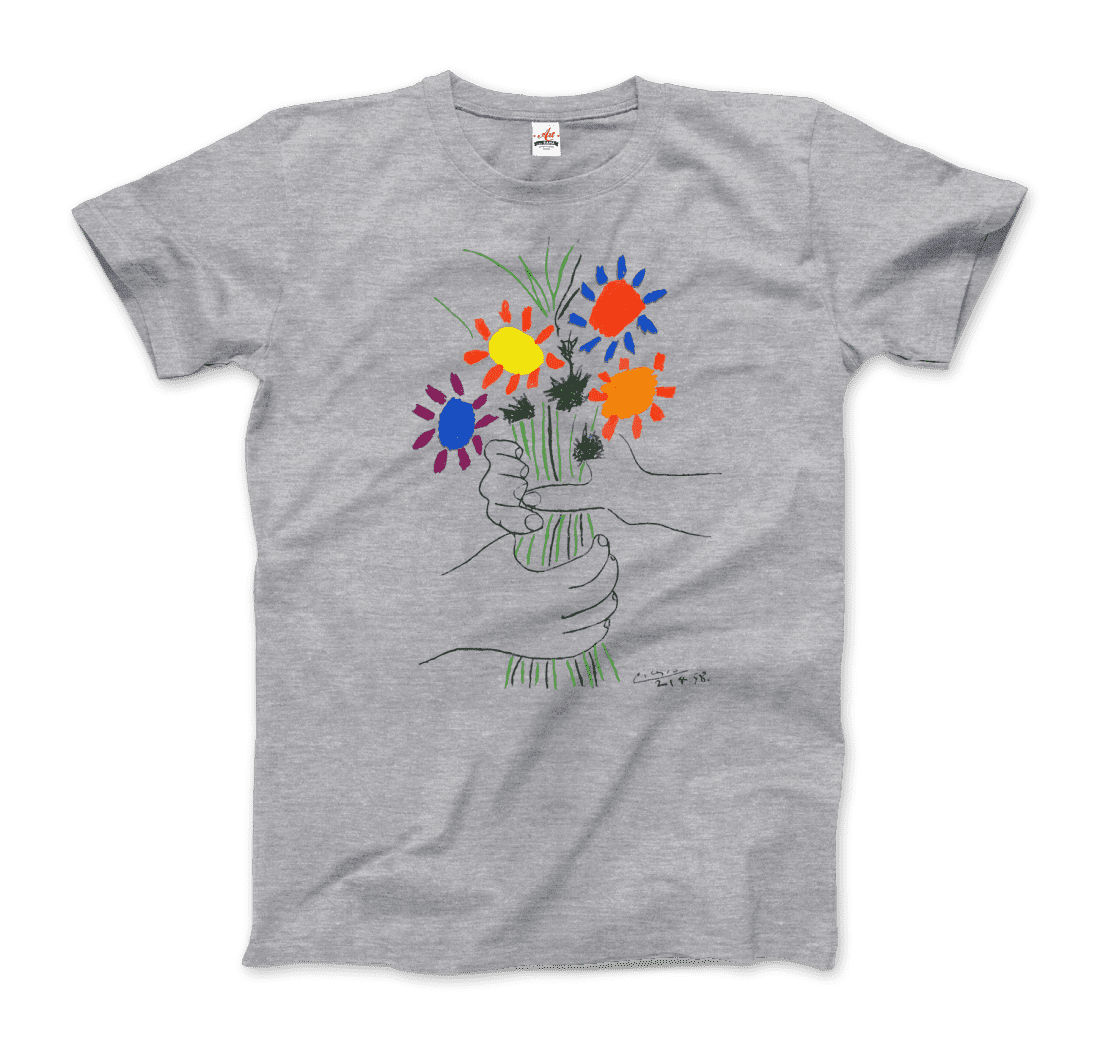 Pablo Picasso Bouquet of Peace 1958 Artwork T-Shirt-4