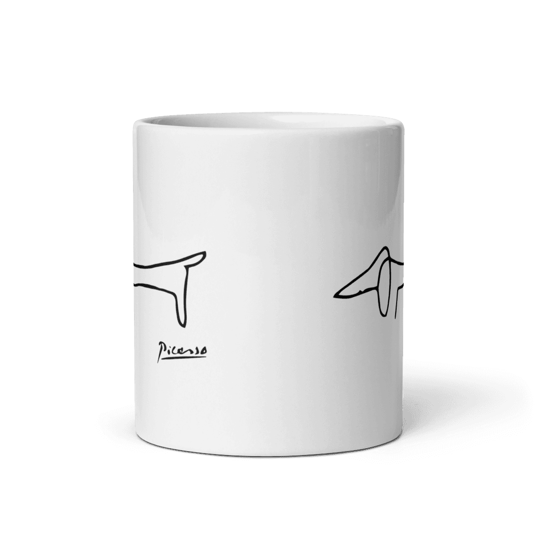 Pablo Picasso Dachshund Dog (Lump) Artwork Mug-1