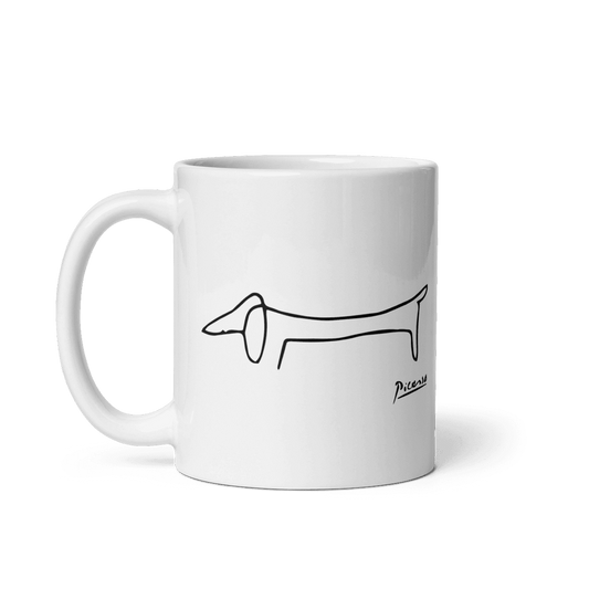 Pablo Picasso Dachshund Dog (Lump) Artwork Mug-0