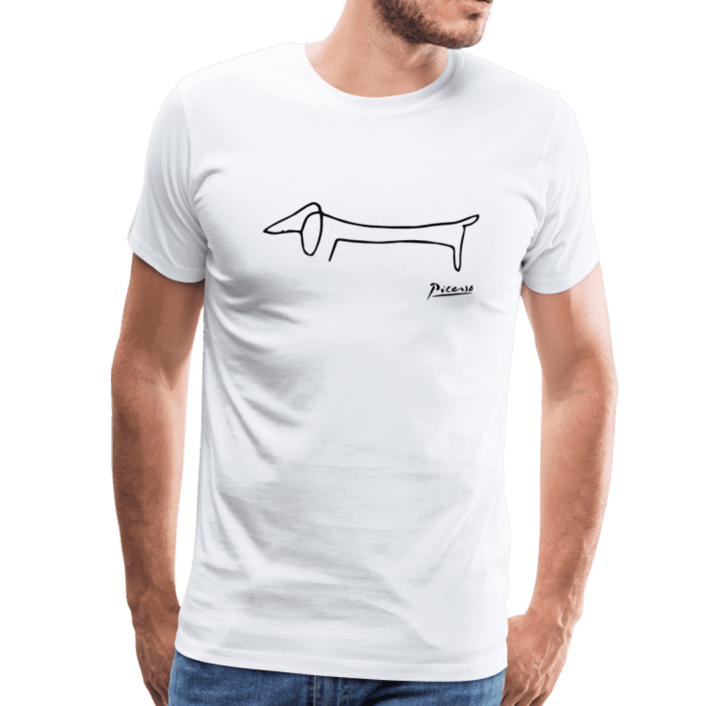 Pablo Picasso Dachshund Dog (Lump) Artwork T-Shirt-1