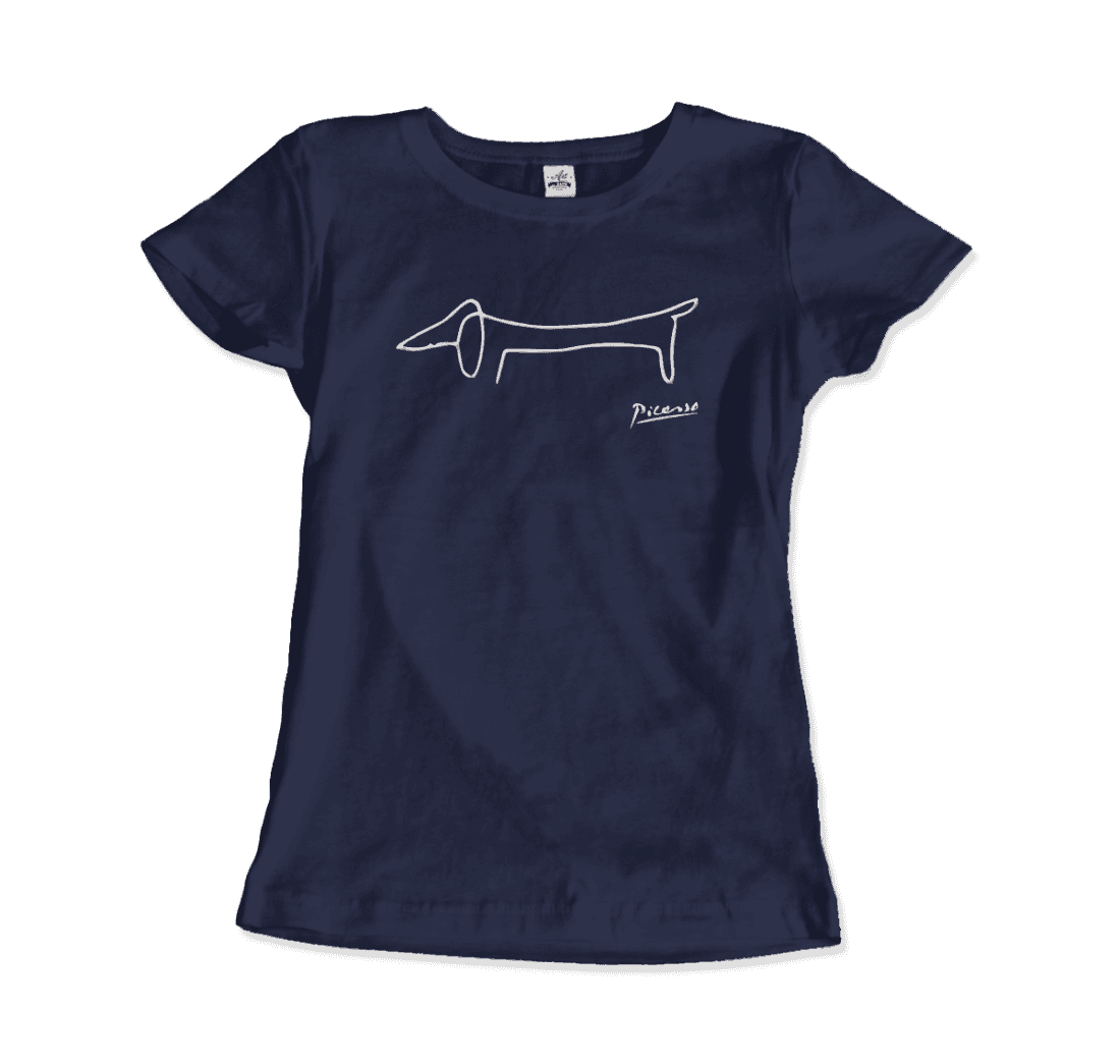 Pablo Picasso Dachshund Dog (Lump) Artwork T-Shirt-14