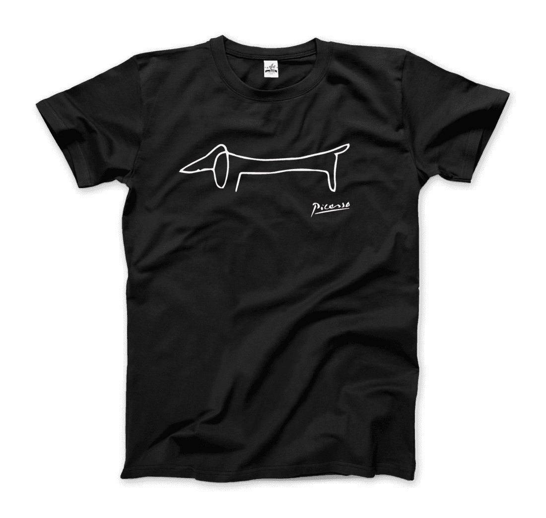 Pablo Picasso Dachshund Dog (Lump) Artwork T-Shirt-6