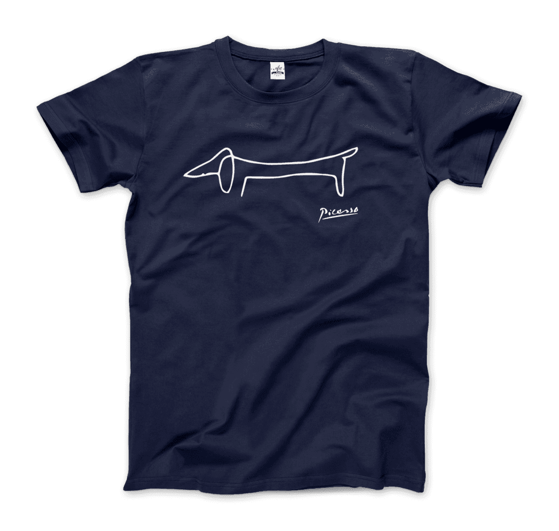 Pablo Picasso Dachshund Dog (Lump) Artwork T-Shirt-9