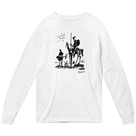 Pablo Picasso Don Quixote of La Mancha 1955 Artwork Long Sleeve Shirt-0