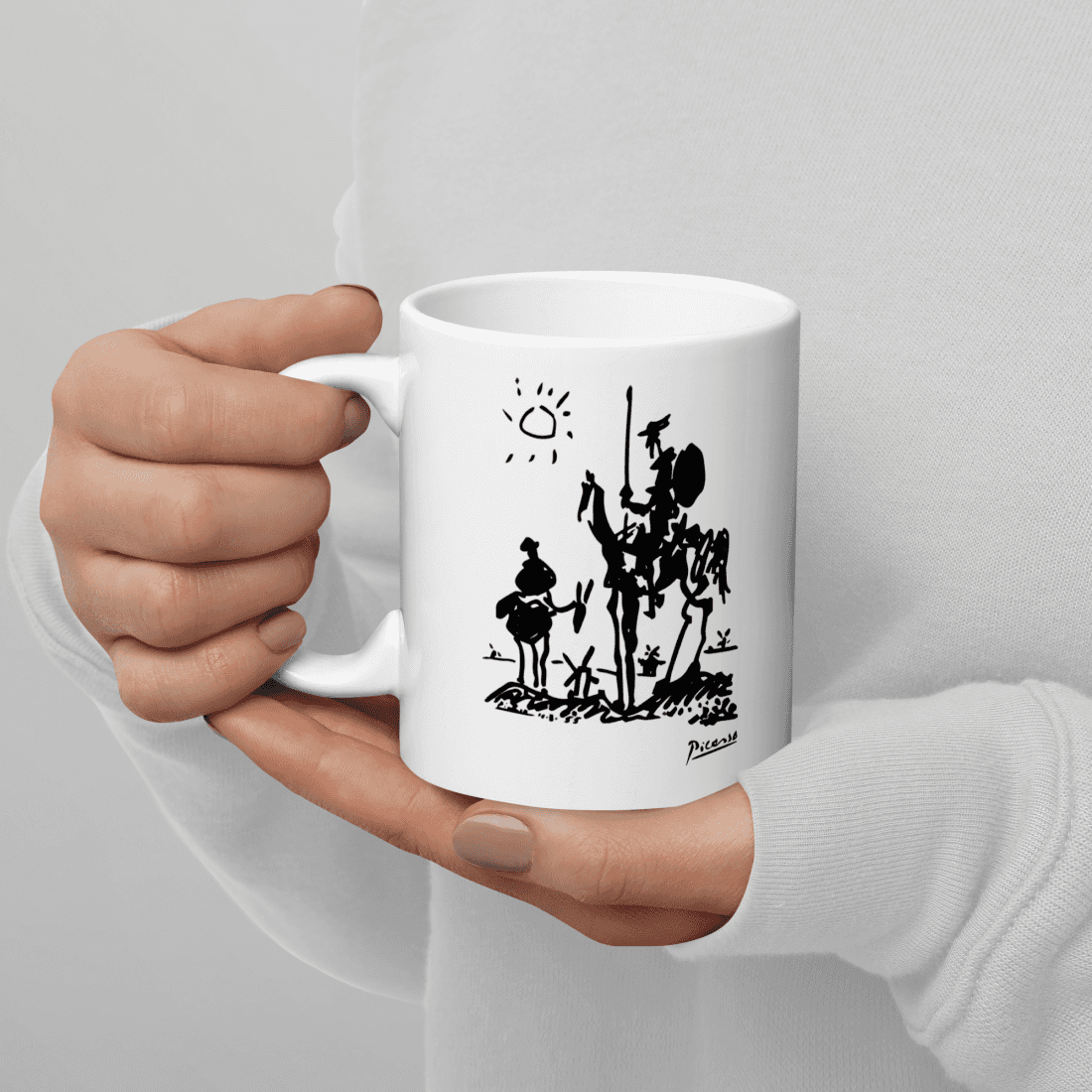 Pablo Picasso Don Quixote of La Mancha 1955 Artwork Mug-3