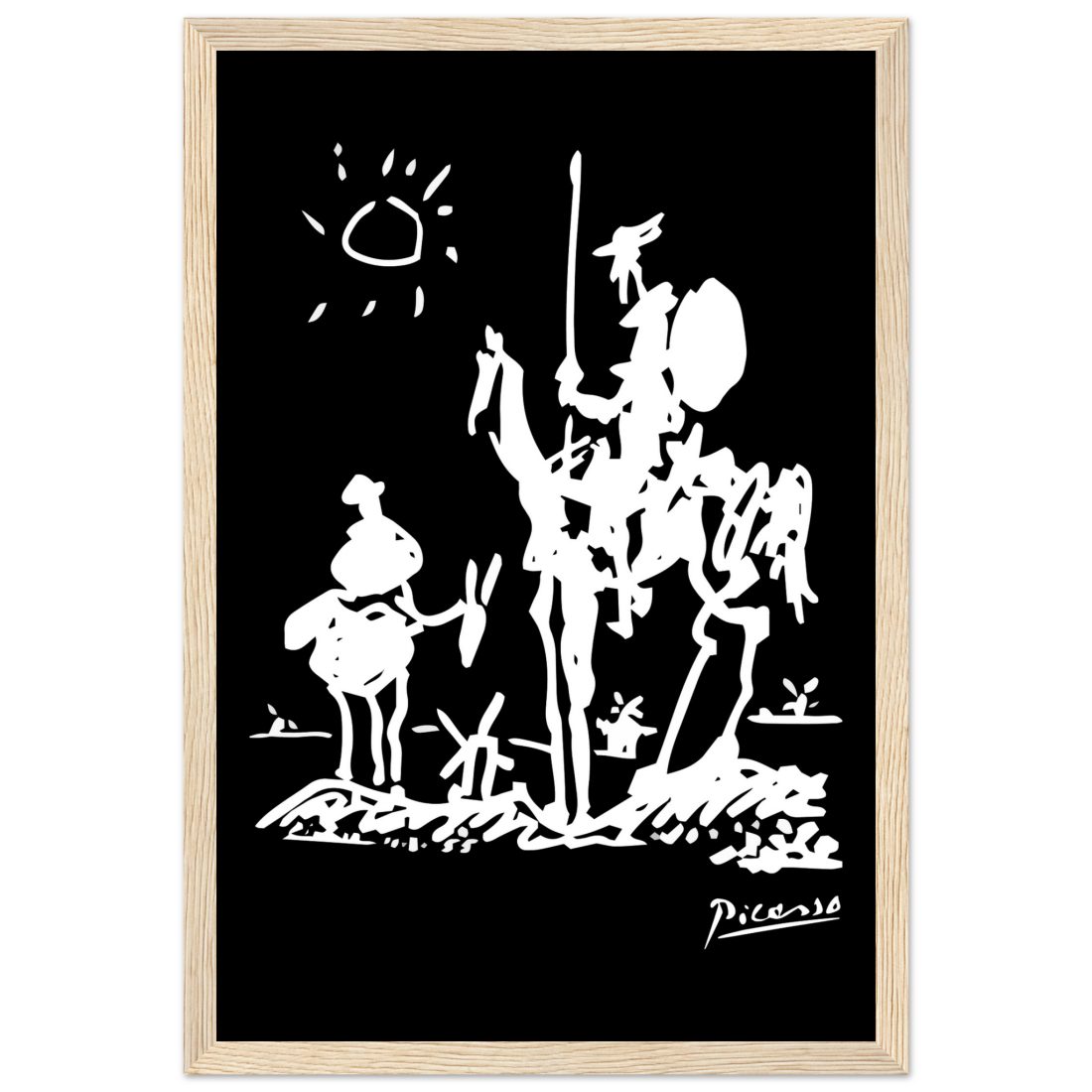 Pablo Picasso Don Quixote of La Mancha 1955 Artwork Poster-7