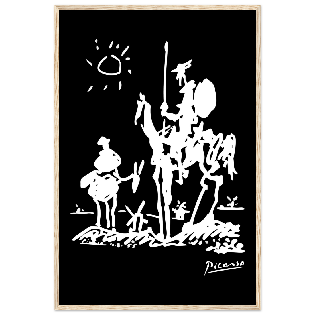 Pablo Picasso Don Quixote of La Mancha 1955 Artwork Poster-0