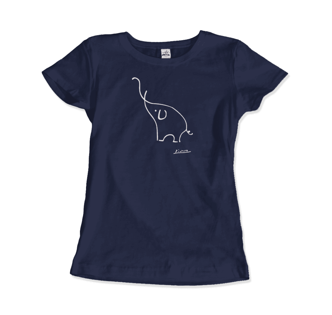 Pablo Picasso Elephant Sketch Artwork T-Shirt-14