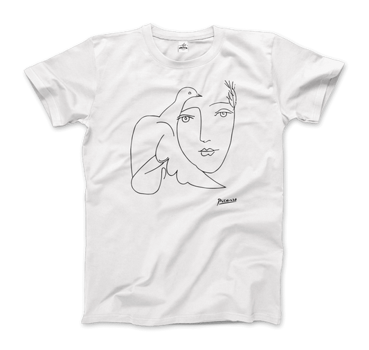 Pablo Picasso Peace (Dove and Face) Artwork T-Shirt-0