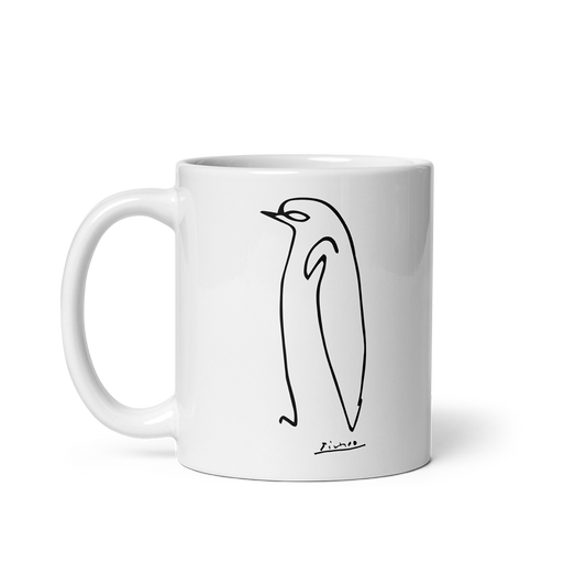 Pablo Picasso Penguin Line Artwork Mug-0