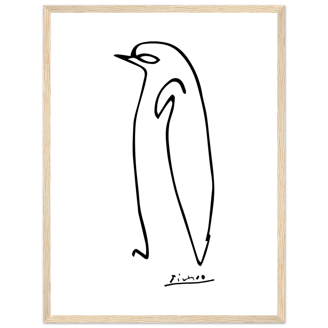 Pablo Picasso Penguin Line Artwork Poster-12