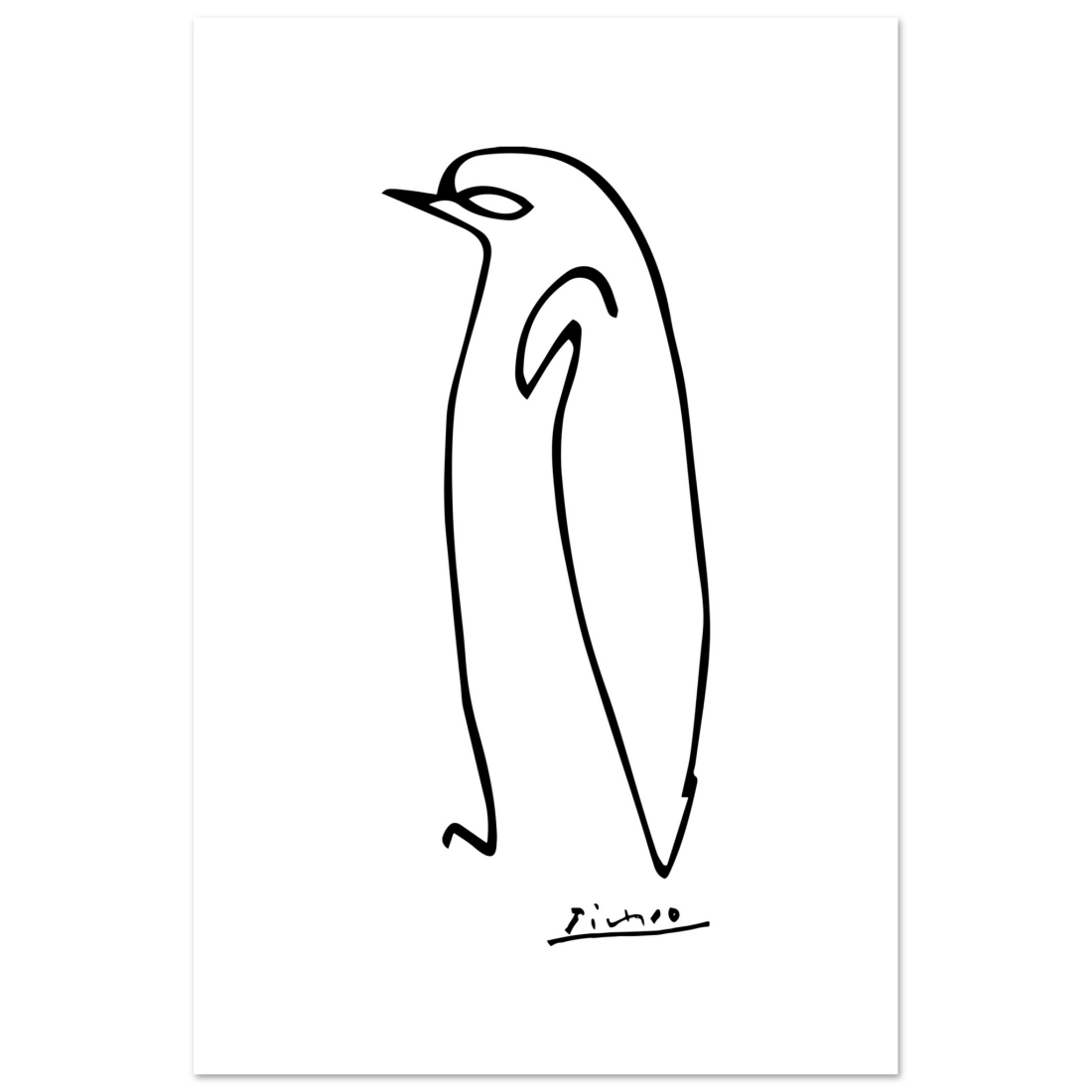 Pablo Picasso Penguin Line Artwork Poster-5