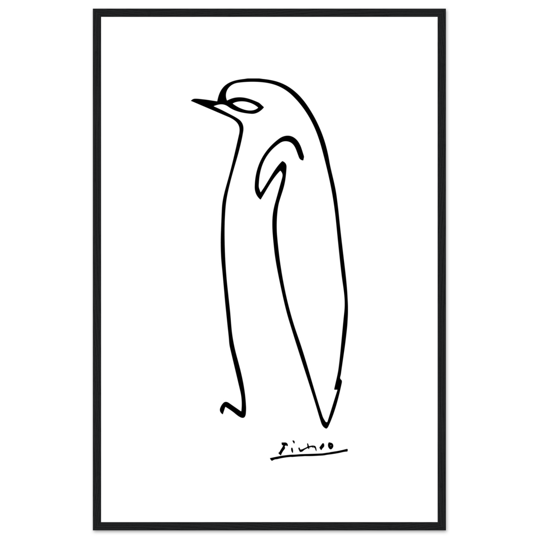 Pablo Picasso Penguin Line Artwork Poster-0