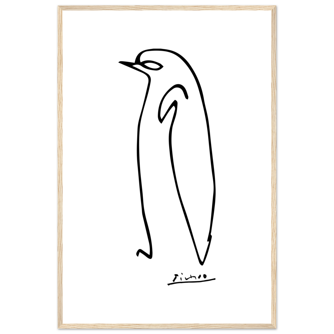 Pablo Picasso Penguin Line Artwork Poster-14