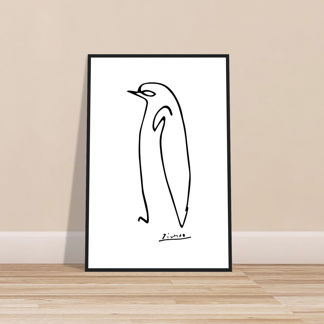 Pablo Picasso Penguin Line Artwork Poster-1