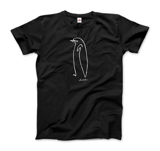 Pablo Picasso Penguin Line Artwork T-Shirt-0