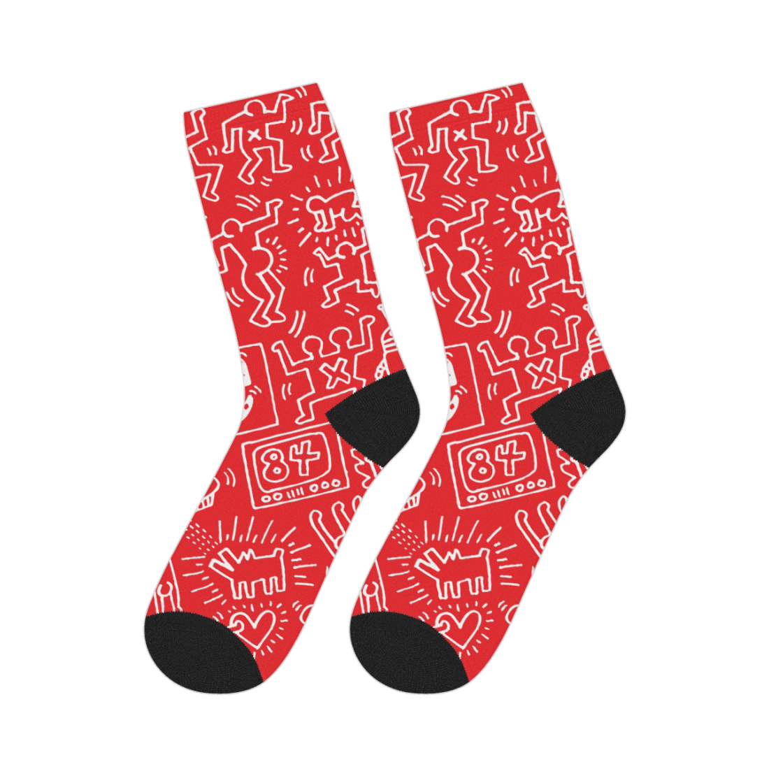 Pattern Panel, Icon Series Street Art Socks-0