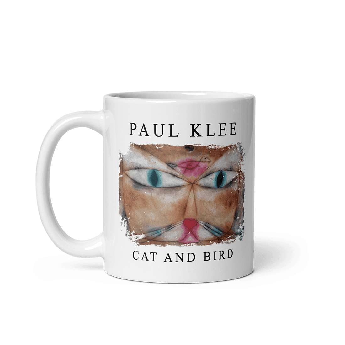 Paul Klee - Cat and Bird, 1928 Artwork Mug-0