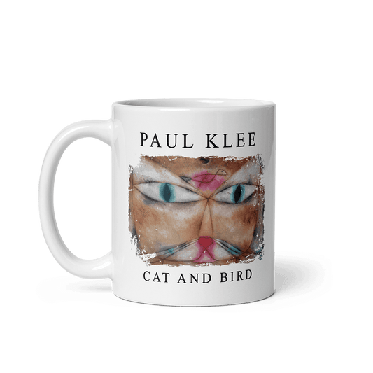 Paul Klee - Cat and Bird, 1928 Artwork Mug-0