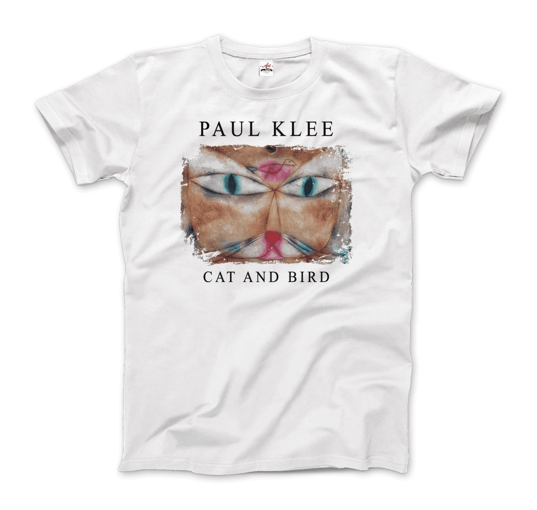 Paul Klee - Cat and Bird, 1928 Artwork T-Shirt-6