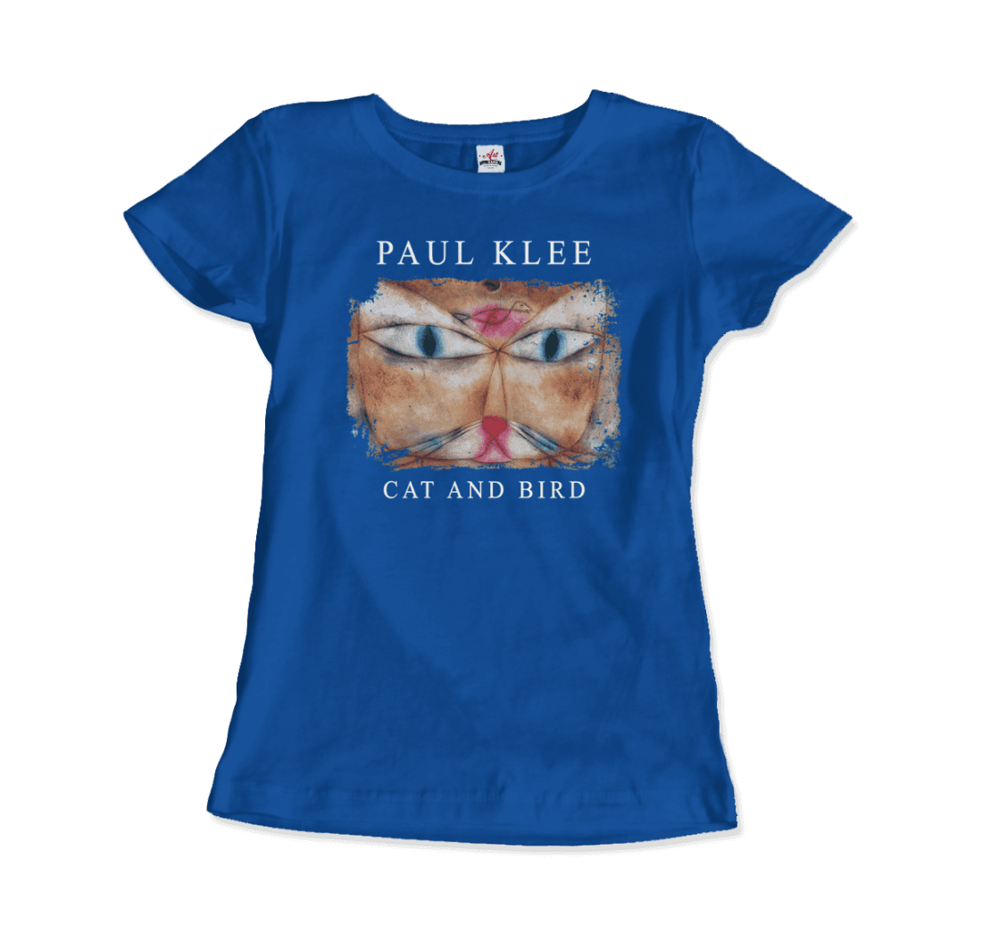 Paul Klee - Cat and Bird, 1928 Artwork T-Shirt-18