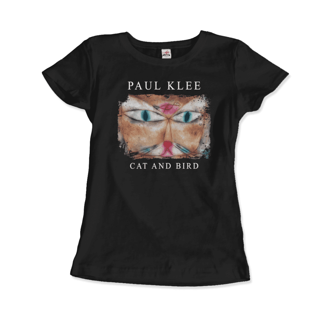 Paul Klee - Cat and Bird, 1928 Artwork T-Shirt-12