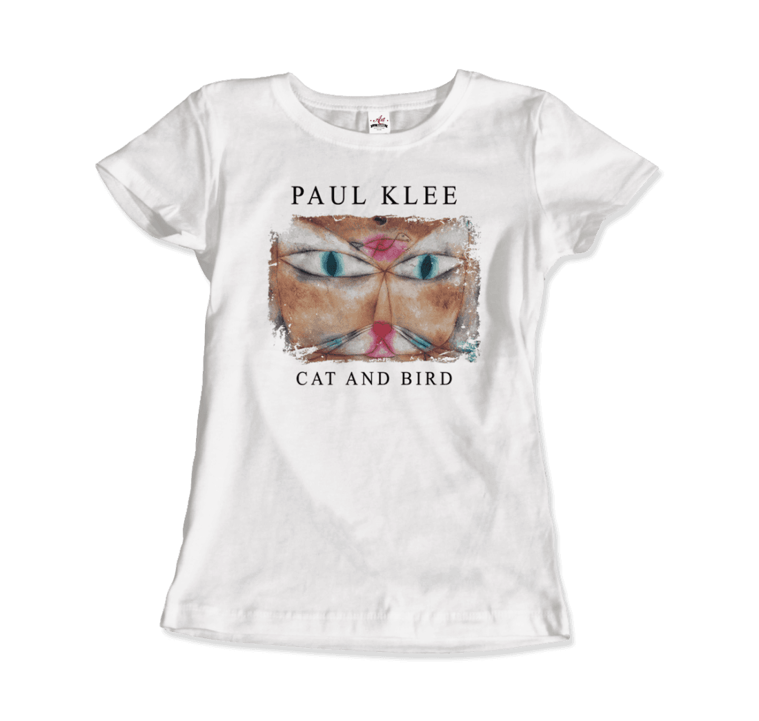 Paul Klee - Cat and Bird, 1928 Artwork T-Shirt-3