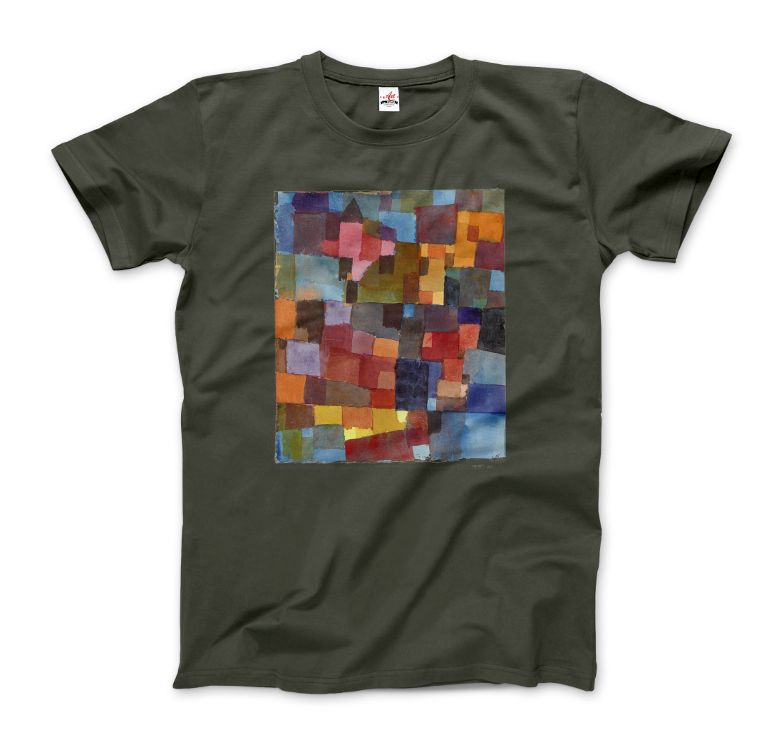 Paul Klee - Raumarchitecturen (Auf Kalt-Warm) Artwork T-Shirt-7