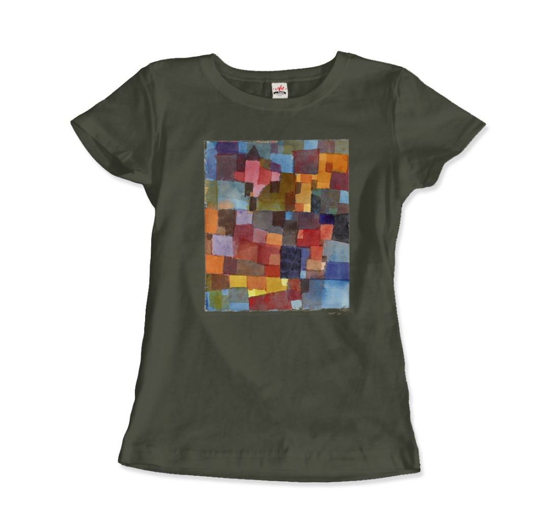 Paul Klee - Raumarchitecturen (Auf Kalt-Warm) Artwork T-Shirt-12