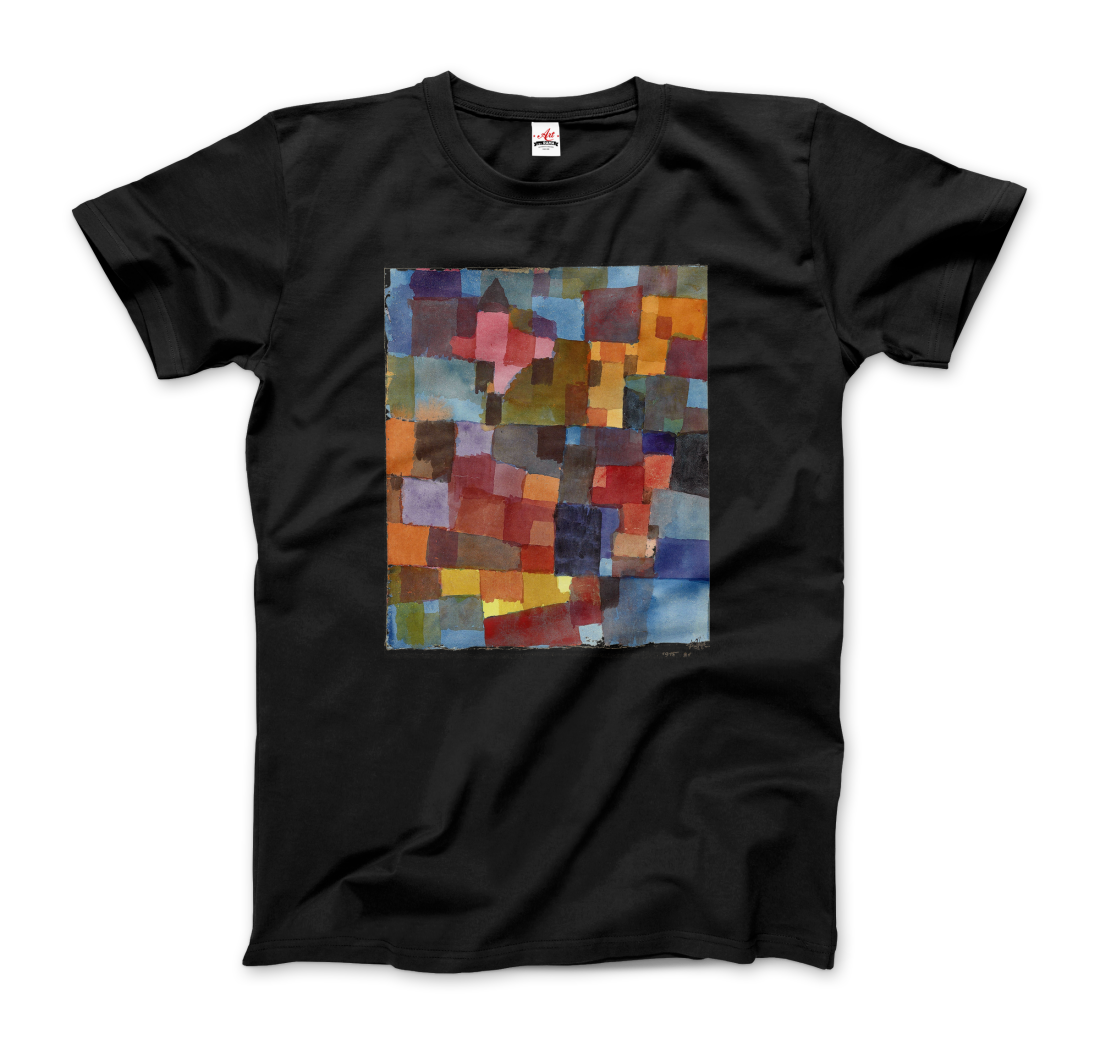 Paul Klee - Raumarchitecturen (Auf Kalt-Warm) Artwork T-Shirt-0