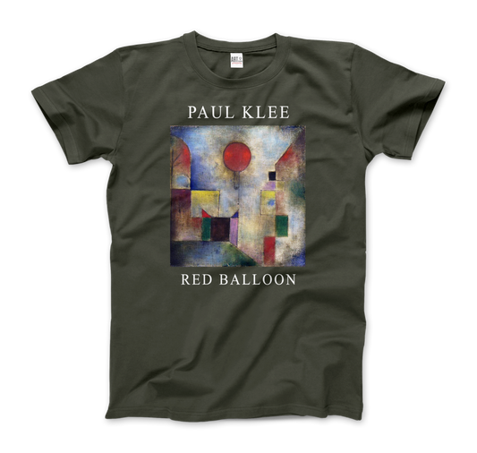 Paul Klee - Red Balloon, 1922 Artwork T-Shirt-0