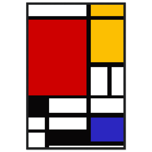 Piet Mondrian - Composition with Red, Yellow, and Blue - 1942 Artwork Poster-0