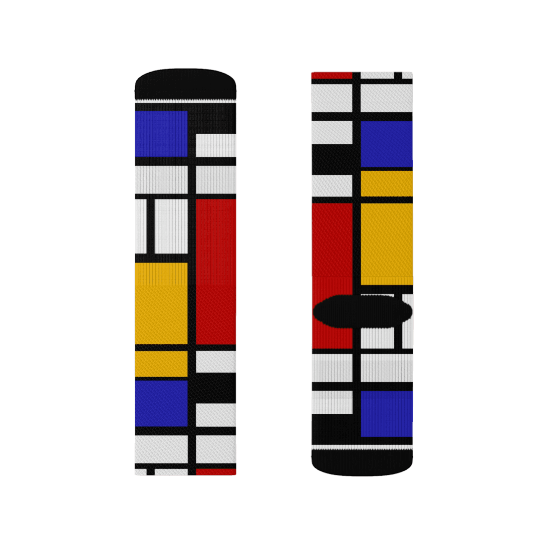 Piet Mondrian - Composition with Red, Yellow, and Blue - 1942 Artwork Socks-1