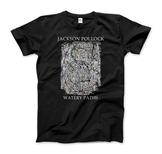 Pollock - Watery Paths 1947 Artwork T-Shirt-0