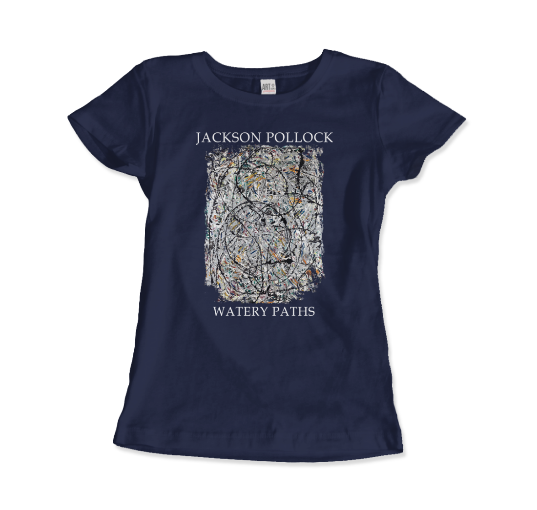 Pollock - Watery Paths 1947 Artwork T-Shirt-14